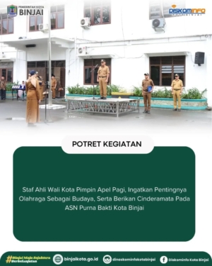 Wali Kota Ingatkan Pentingnya Olahraga sebagai Budaya, Berikan Cinderamata ASN Purna Bakti Kota Binjai