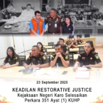 Perkara Penganiaya Kekasihnya, Kejari Karo Lakukan RJ