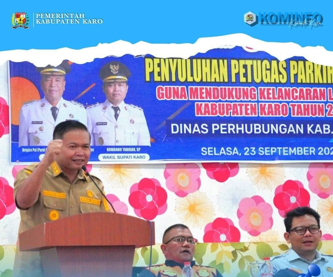 Wakil Bupati Karo Buka Acara Penyuluhan Petugas Parkir