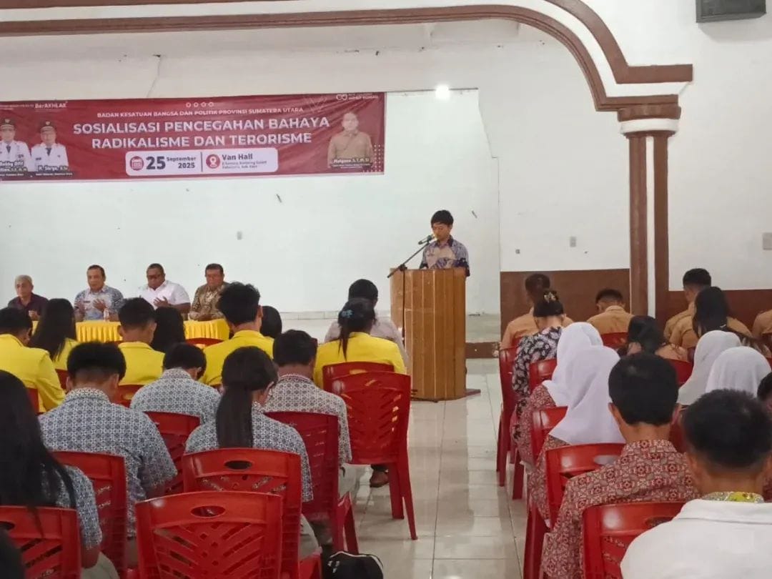 Satgaswil Densus 88 AT Polri Sosialisasi Pencegahan Bahaya Radikalisme di Karo