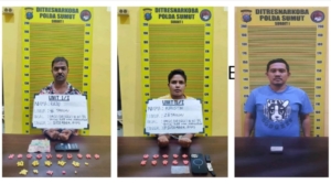 Polda Sumut Ringkus Tiga Orang Sindikat Pengedar Narkoba, Satu Diantaranya Oknum Brimob