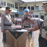 Kapolres Tanah Karo Pimpin Sertijab Kabag Ops, Kabag Ren, Kasat Lantas dan Kapolsek Barusjahe