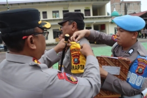 Kapolres Tanah Karo Serahkan Reward dan Launching Nomenklatur Pamapta