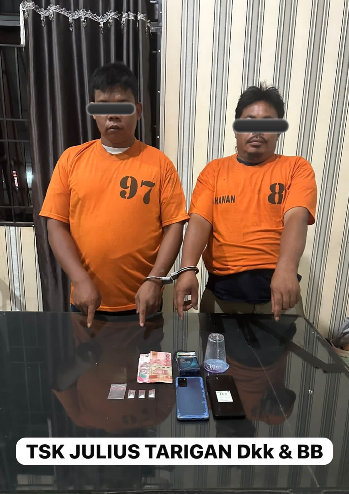 Polres Tanah Karo Ringkus Dua Petani Pengedar Sabu di Tiganderket