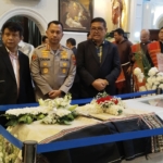 Kapolrestabes Medan Melayat Almarhum Uskup Emeritus Agung Medan 