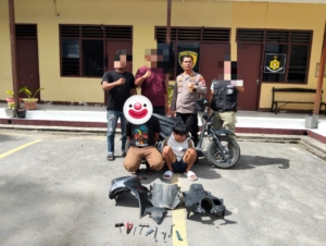 Polsek Balige Ringkus Dua Pelaku Asal Balige Pencuri Sepeda Motor