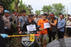 Polres Tanah Karo Gelar Rekonstruksi Kasus Pembunuhan Melky, 27 Adegan Diperankan Tersangka