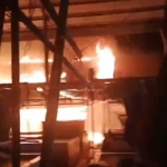 10 Unit Kios Pasar Terpadu Lawe Runtung Agara Terbakar