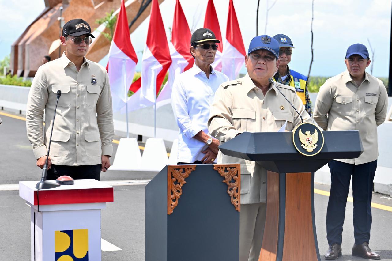 Presiden Prabowo Resmikan Jembatan Kabanaran dan Underpass Gatot Subroto Medan