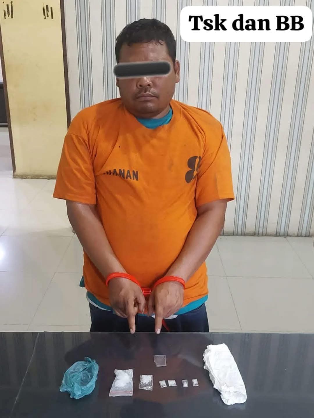 Residivis Narkoba Ditangkap di Kinangkong, Polres Tanah Karo Sita Sabu 8.38 Gram