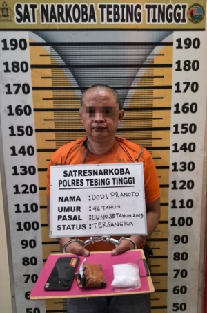 Polres Tebingtinggi Ringkus Pengedar Narkotika di Sergai, 90 Gram Sabu Diamankan
