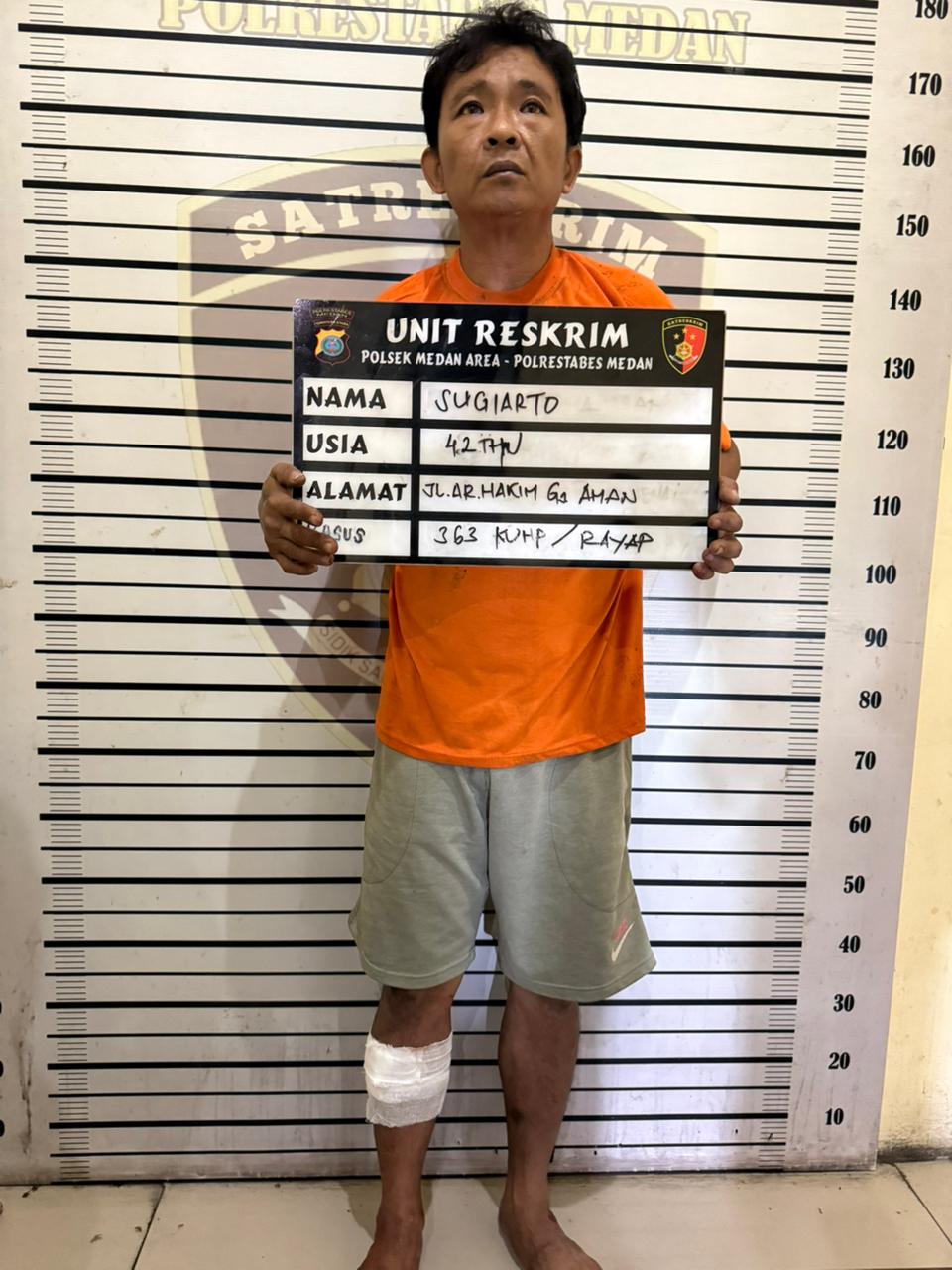 Polisi Tembak Pelaku Rayap Besi di Medan