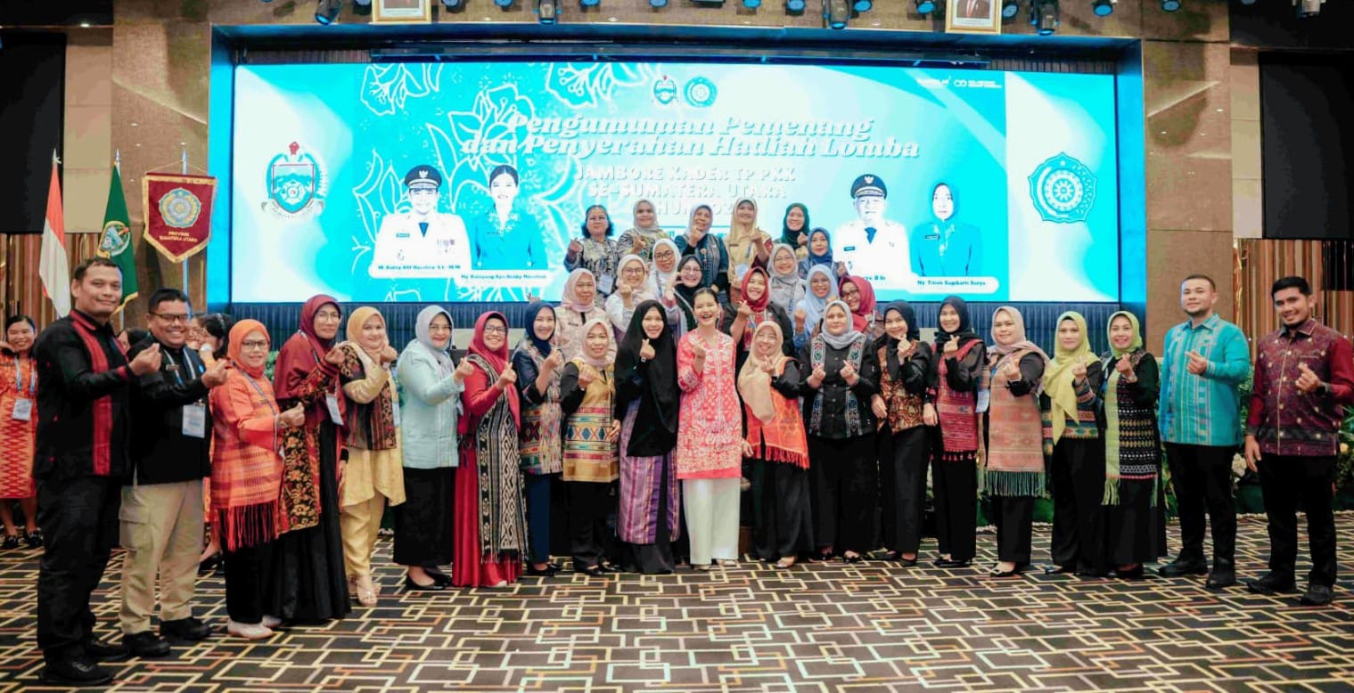 Kahiyang Ayu Tutup Jambore PKK Sumut 2025, Kota Tanjungbalai Raih Juara Umum Dua Tahun Berturut-turut