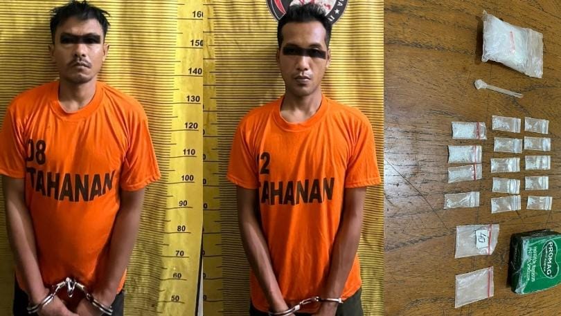 Polres Binjai Ciduk Dua Orang Terduga Bandar Sabu