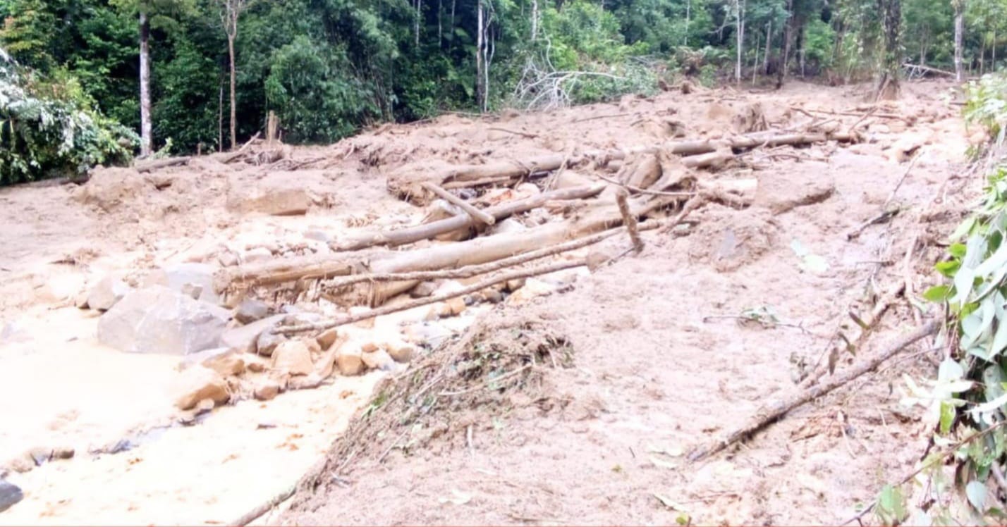 Pegunungan Aek Sipilit di Tapteng Longsor, 50 Jiwa Terpaksa Mengungsi