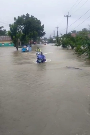 5 Desa Banjir dan 3 Rumah Tersapu Banjir di Kabupaten Langkat