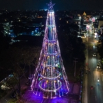 Wali Kota Nyalakan Pohon Terang Tertinggi di Pematangsiantar