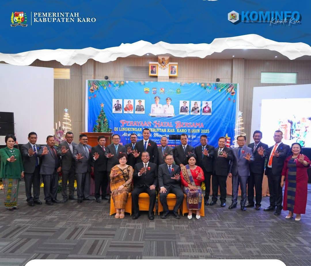 Perayaan Natal Bersama di Lingkungan Pemerintah Kabupaten Karo