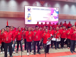 Hasil Konfercab PDIP Wilayah II Sumut, Peri Edisonta Sembiring Ketua DPC PDIP Kabupaten Karo