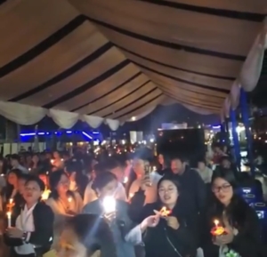 Aksi 1.000 Lilin di Tarutung Sebagai Bentuk Doa Korban Bencana Alam