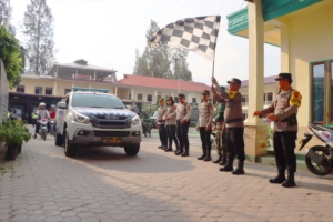 Polres Tanah Karo Gelar Show of Force, Tunjukkan Kesiapan Pengamanan Ibadah Malam Natal