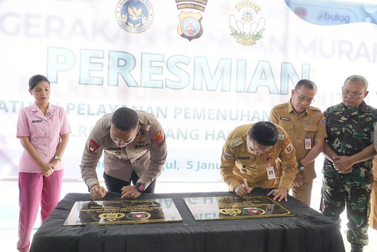 Bupati dan Kapolres Resmikan Gedung SPPG Kemala Bayangkari Polres Humbahas