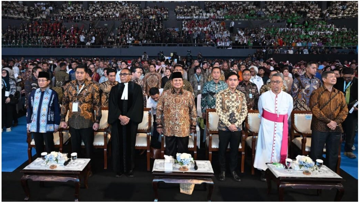 Hadiri Natal Nasional 2025, Presiden Prabowo Tekankan Kerukunan dan Persatuan Bangsa
