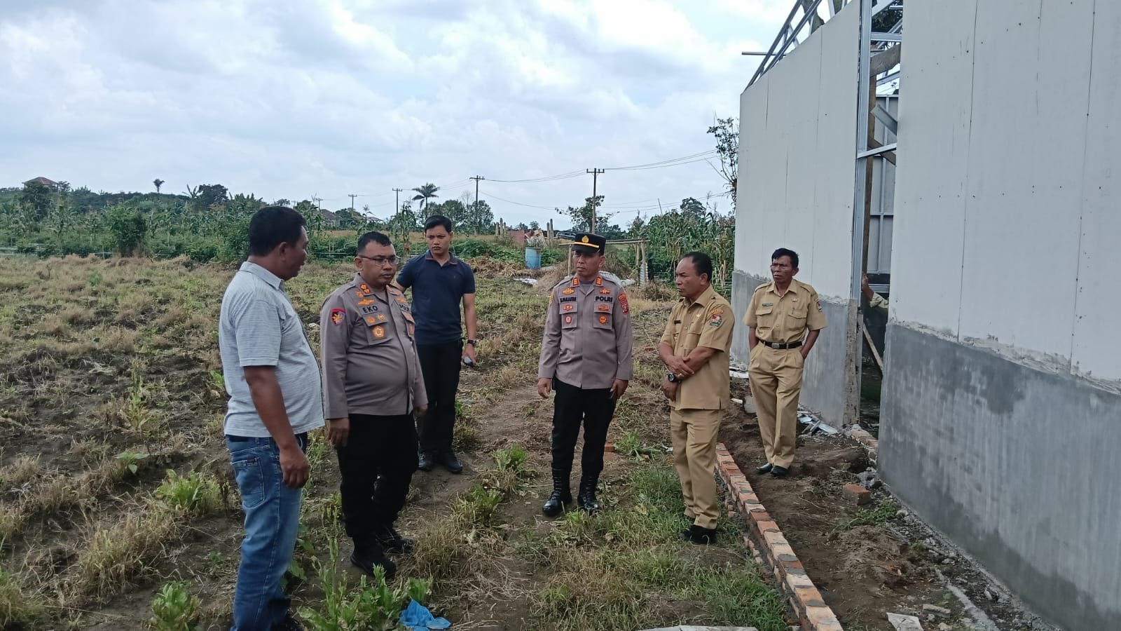 Kapolres Tanah Karo Tinjau Pembangunan Dapur SPPG, Dukung Program MBG
