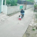 Seorang Gadis Cilik Terseret Motor Penjahat di Marelan
