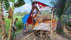 Polsek Sunggal Gerebek Sarang Narkoba di Sei Semayang, Barak Dibakar