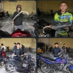 Tim Khusus Dayok Mirah Polres Siantar Amankan 4 Sepeda Motor Knalpot Brong