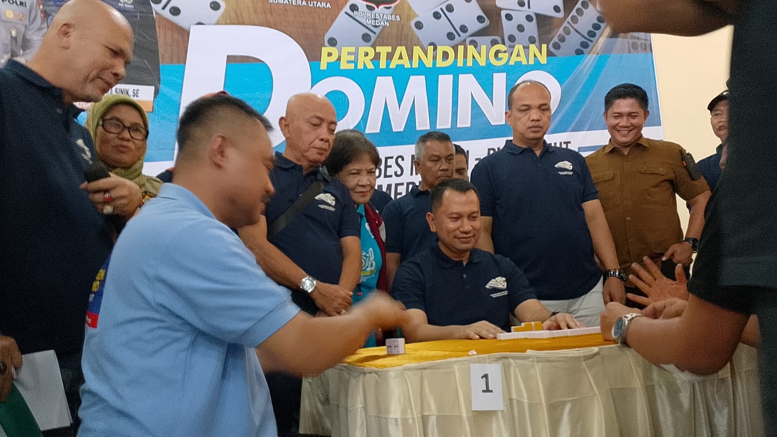 Turnamen Domino PWI Sumut Piala Kapolrestabes Medan Meriahkan HPN 2026