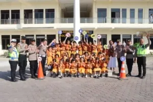 Sat Binmas Polres Tanah Karo Terima Kunjungan Outing Class TK Sint Xaverius Kabanjahe