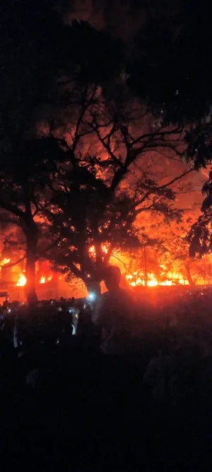Pabrik Sandal di Medan Deli Terbakar