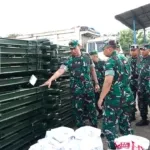 Pangdam I/BB Tinjau Proses Pemindahan 8 Unit Jembatan Modular Type 3-1 di Titi Papan Medan