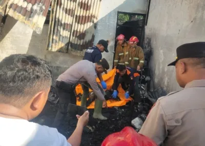 2 Rumah di Tebingtinggi Terbakar, Seorang Lansia Tewas Terpanggang Api