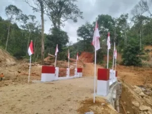 Satgas Gulbencal Kodam I/BB Rampungkan Perbaikan Jembatan Beton Titik III di Sungai Sigiring Giring