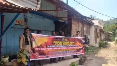 Cegah Karhutla,  Polsek Juhar Imbau Warga Tidak Membakar Lahan