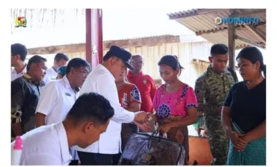 Bupati Karo Musrenbang di Lau Baleng dan Tinjau Lokasi Kebakaran di Lau Kasumpat