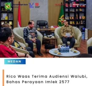 Jelang Imlek 2577 Kongzili, Walikota Medan Terima Audiensi DPD Umat Buddha Indonesia