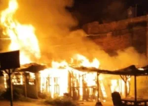 Satu Rumah dan Satu Unit Sepeda Motor Terbakar di Kabanjahe