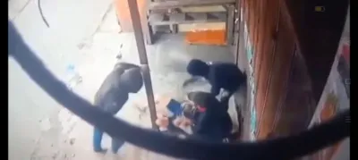 Terekam CCTV, Diduga Hendak Marampok, Tiga Penjahat Aniaya Seorang Pria di Belawan