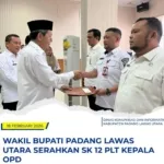 Wakil Bupati Serahkan SK 12 Pelaksana Tugas di Lingkungan Pemerintah Padang Lawas Utara