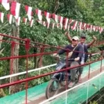 Kodim 0209/LB Rampungkan Rehabilitasi Jembatan Gantung di Halimbe Labura
