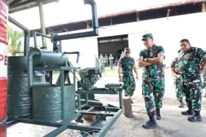Pangdam I/BB Tinjau Pembuatan Alat Incinerator di Workshop Bengrah Paldam I/BB