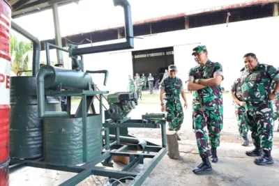 Pangdam I/BB Tinjau Pembuatan Alat Incinerator di Workshop Bengrah Paldam I/BB