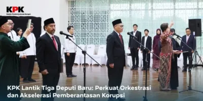 Ketua KPK Lantik Tiga Pejabat Pimpinan Tinggi Madya