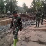 Danrem 023/KS Tinjau Pembuatan Jembatan Baru di Kecamatan Barus