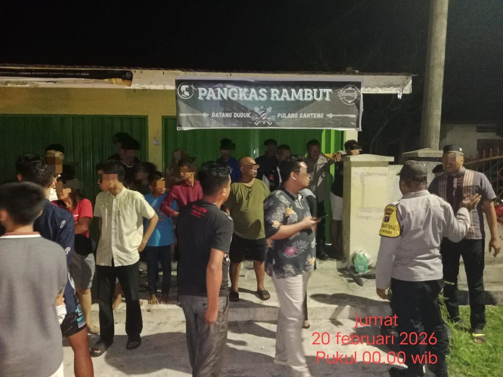 Polsek Siantar Barat Bubarkan Dugaan Aksi Tawuran Sekelompok Warga