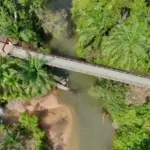 Perbaikan Jembatan Gantung Perintis Sei Kanan Tuntas, Akses Masyarakat Kembali Lancar